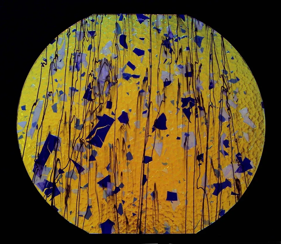 CBS Fracture 4119 Cyan Copper vetro dicroico 90 COE