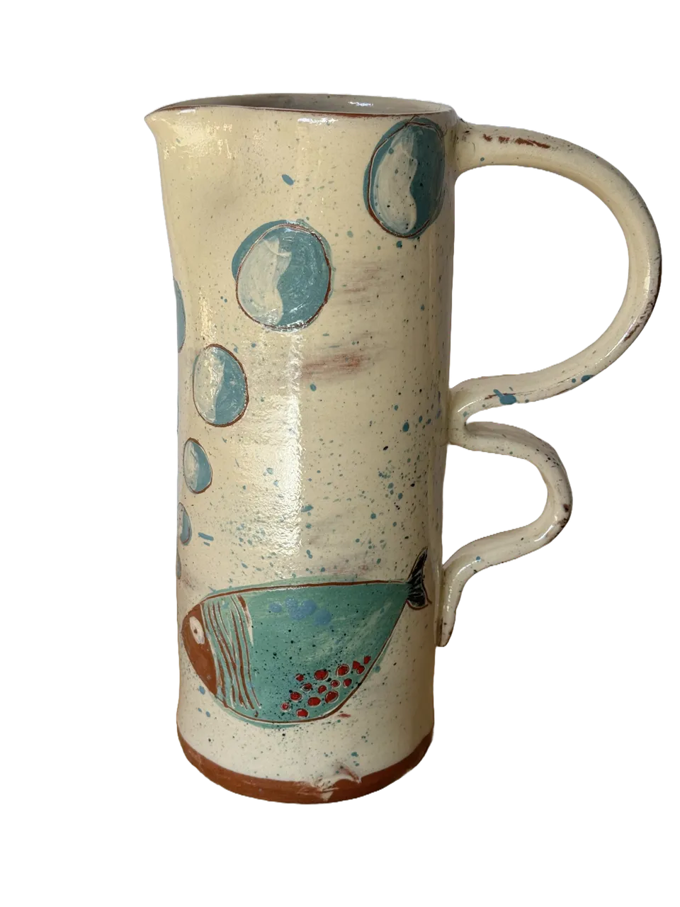 OrientéObjets Figuerolles Pichet Poissons brocca pesci