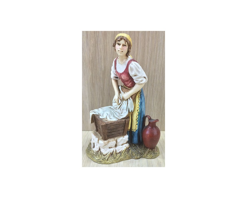 Ditta Montanini Pastori Landi 1251-06 Lavandaia pastore 12 cm resina