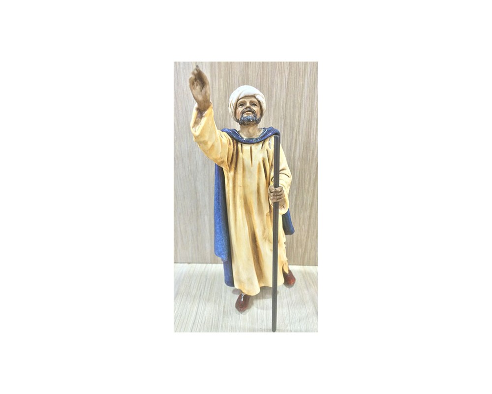 Pastori Landi 1316 Conducente 13cm statuina presepe dipinta a mano