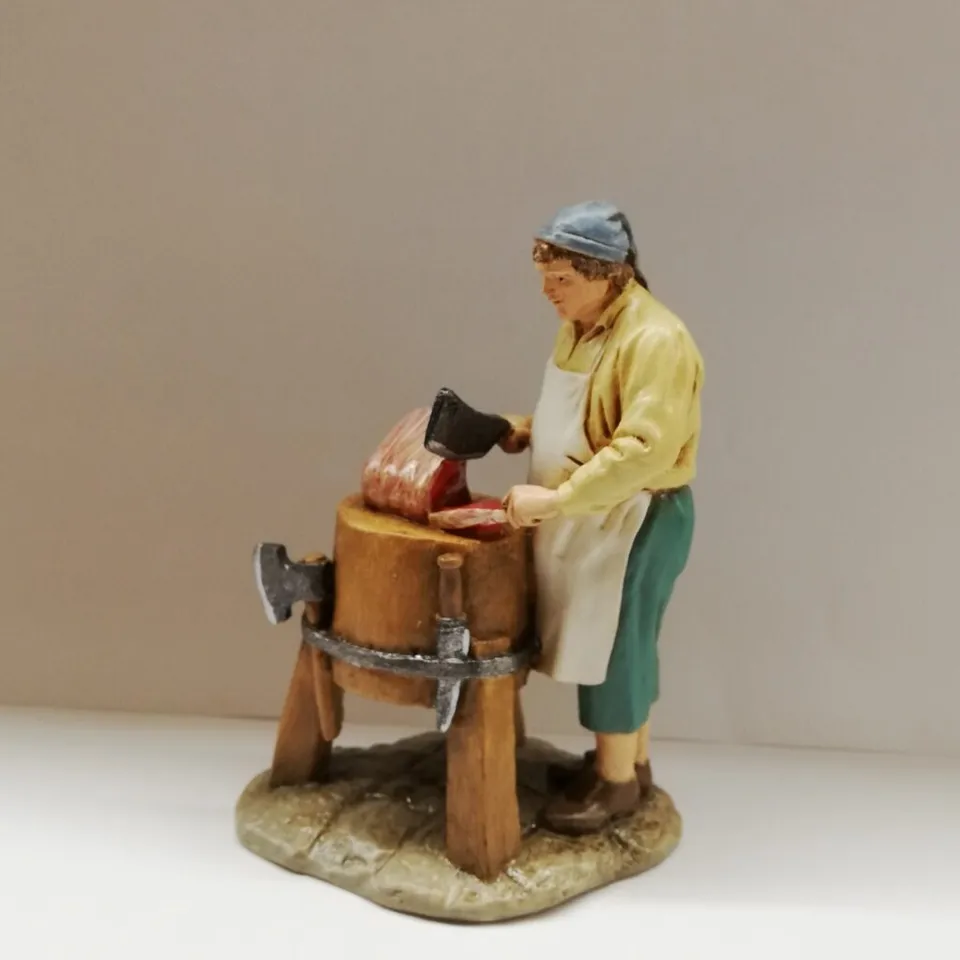 Ditta Montanini Pastori Landi 420-0180 macellaio statuina 10 cm