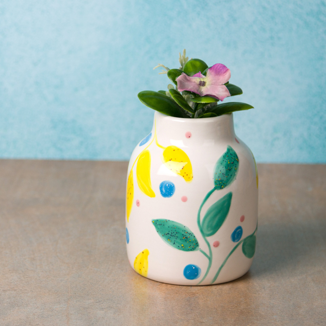 Mayco Earthenware Bisque Posy Vase vaso ceramica da dipingere