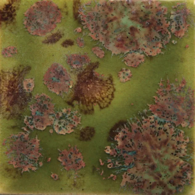 Cerama Smalti liquidi Pagoda Green smalto ceramica cristalli verde