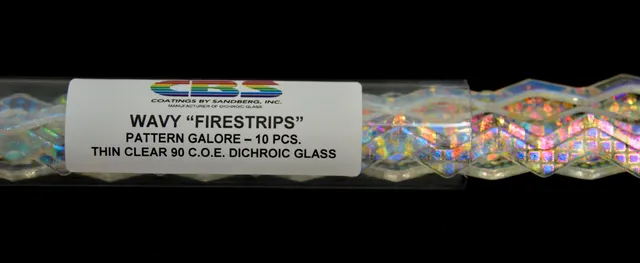 Cbs Patterns Galore Wavy Firestrips vetro 6MM tubo 10pz