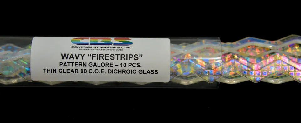 Cbs Patterns Galore Wavy Firestrips vetro 6MM tubo 10pz
