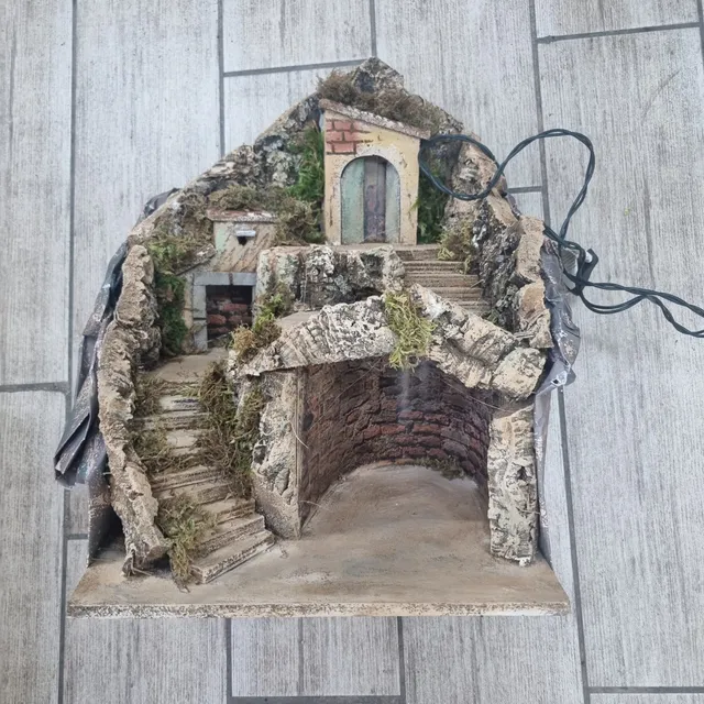 Ditta Montanini Presepi A0 Presepe con Luce Capanna