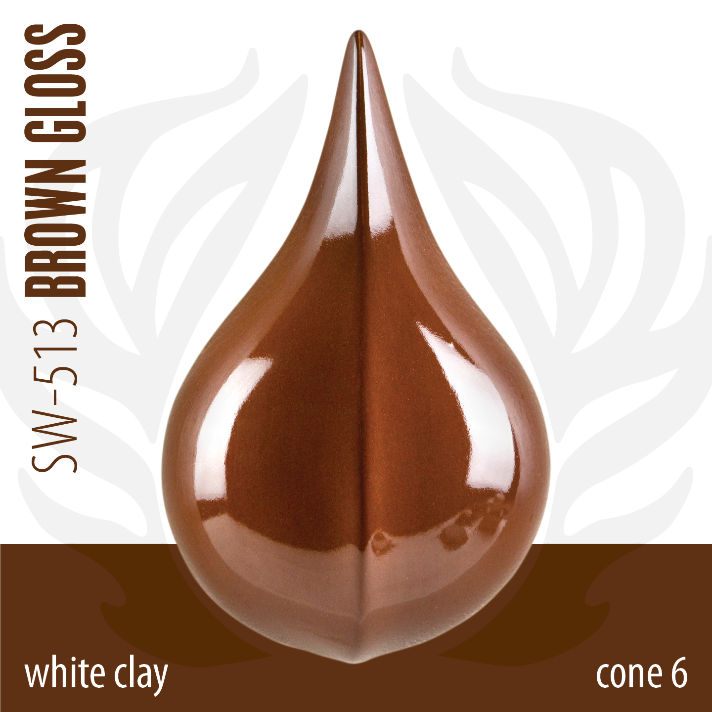 Mayco Foundations Brown Gloss smalto ceramica marrone lucido