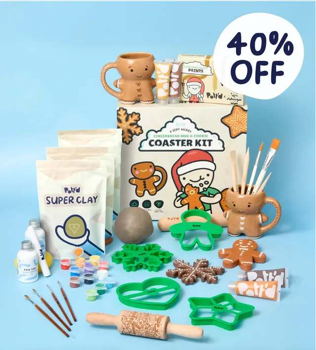 Pott'd Bundles Christmas Cookie Coaster Bundle sottobicchieri