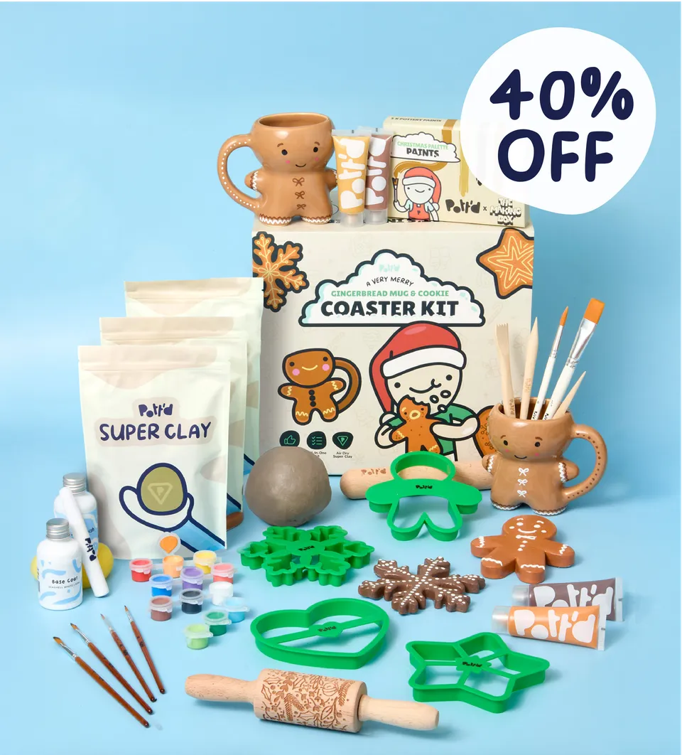 Pott'd Bundles Christmas Cookie Coaster Bundle sottobicchieri