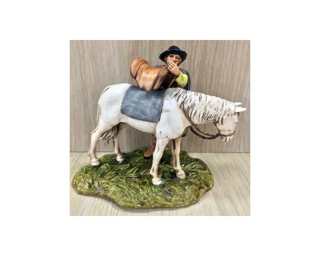 Ditta Montanini Gruppi Landi 1021-04 Sella Cavallo Accessorio Presepe