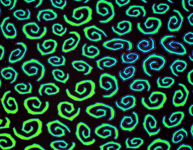 CBS Borderline Spirals Emerald vetro dicroico foglio