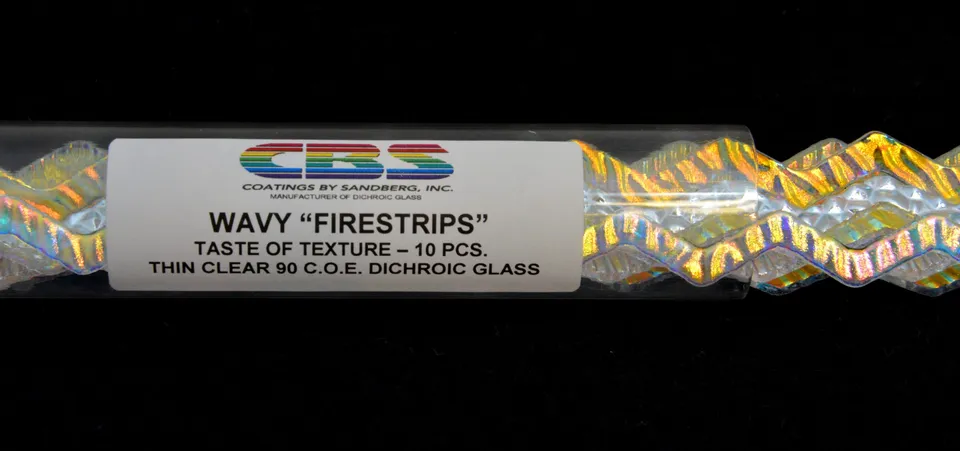 Cbs Dichroic Firestrips Taste Texture Wavy strisce 6 mm 16"