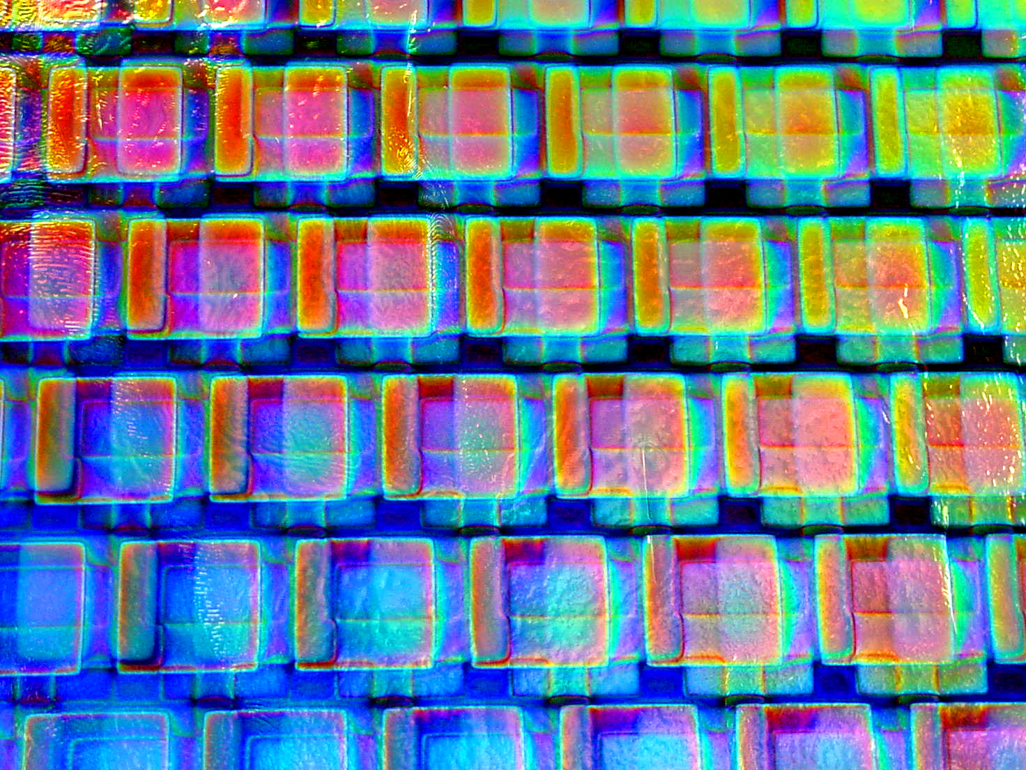 Cbs Dichroic Shop by Pattern Boxes 2 vetro dicroico multicolore