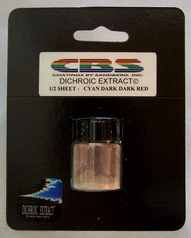Cbs Dichroic Extract cyan dark dark red mezzo foglio
