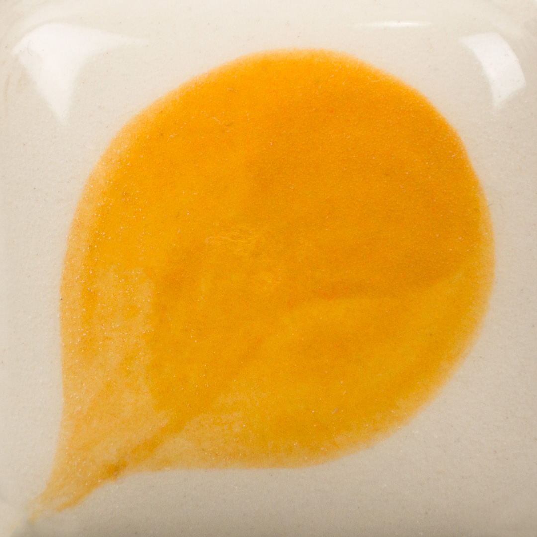 Mayco E-Z Stroke Orange colore sotto vetrina arancione