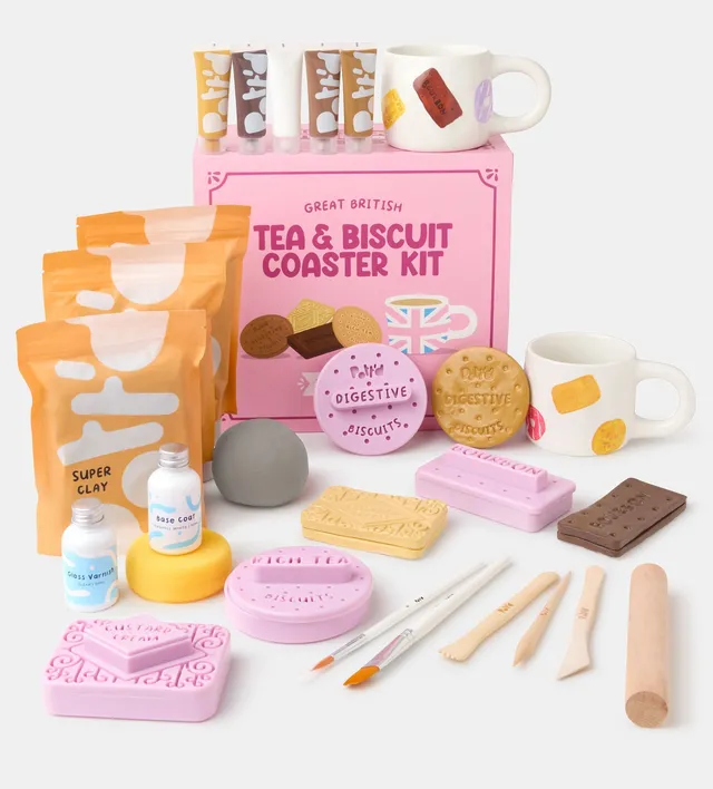 Pott'd Bundles Kit Ceramica Sottobicchieri Biscotto e Tazze