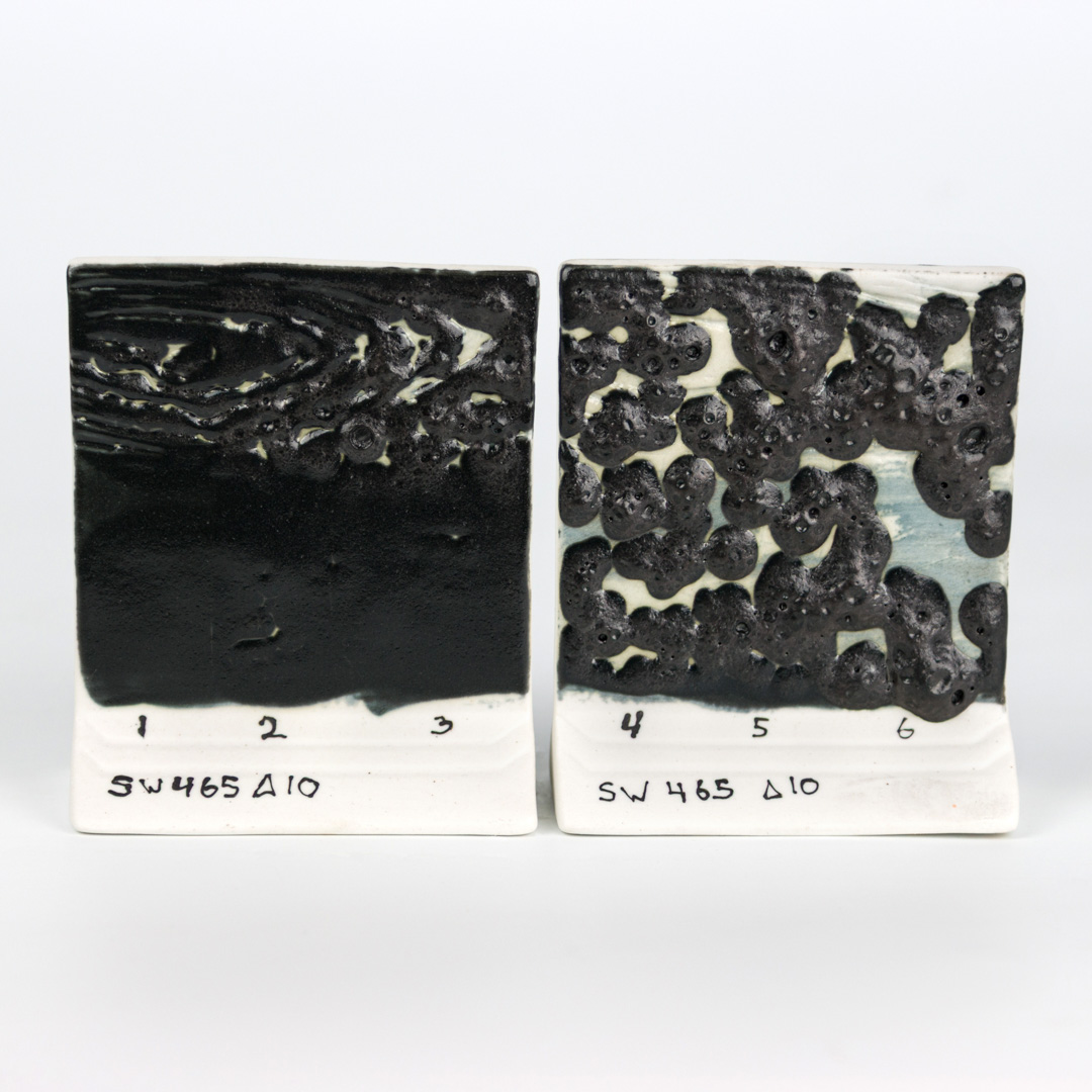Mayco Ritual Glaze Black Moon Rocks smalto gres nero materico