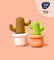 Pott'd Projects Cactus kit ceramica fiori fai da te cactus