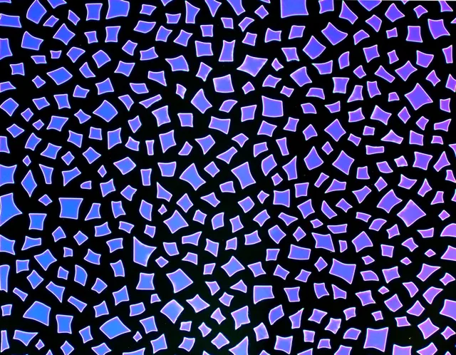 CBS Borderline Confetti vetro dicroico verde magenta blu quarto