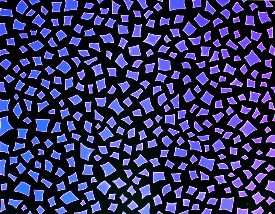 CBS Borderline Confetti vetro dicroico verde magenta blu quarto