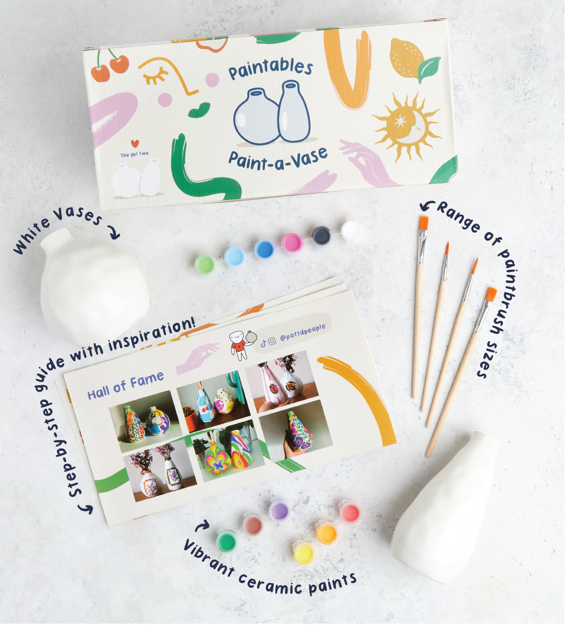 Pott'd Bundles Festa Mamma kit cornice e vaso ceramica