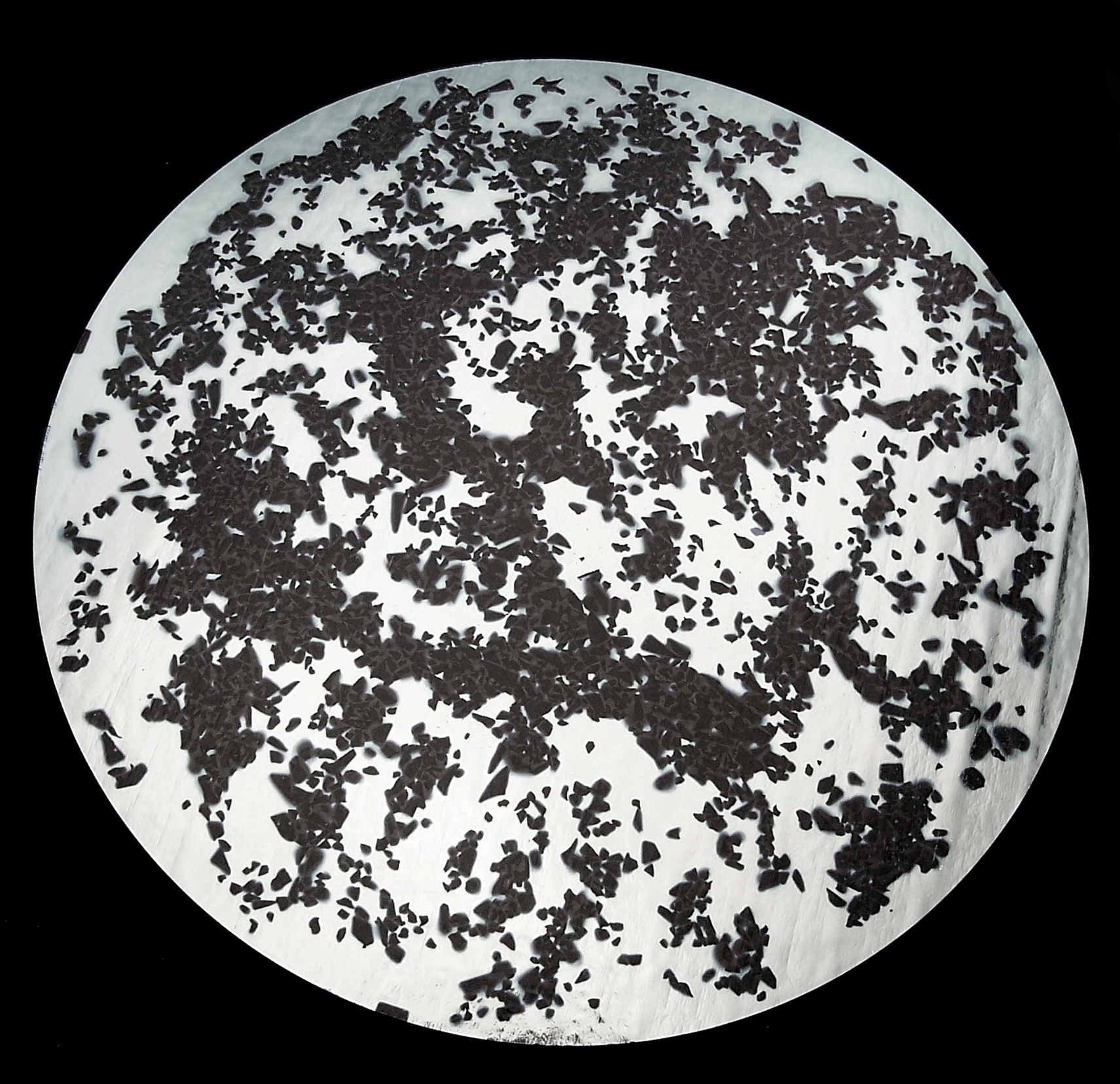 CBS Splatter Pattern on Silver vetro dicroico per fusione