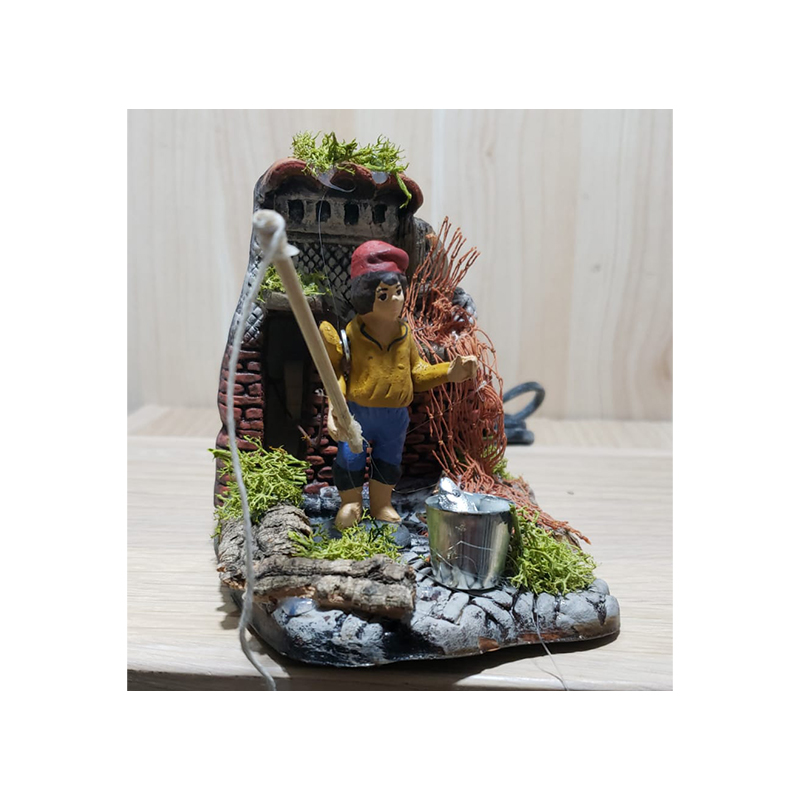 Landi 84426 Pescatore 7 cm pastore movimento presepe
