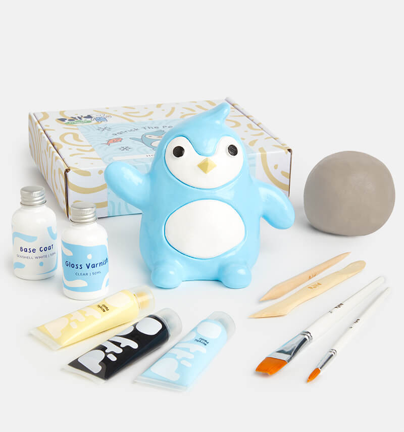 Pott'd Projects Patrick the Penguin kit ceramica pinguino