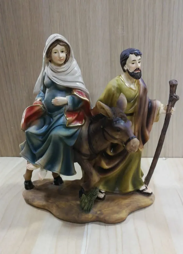 Ditta Montanini Natività Art K073 Madonna Incinta 18x16 cm