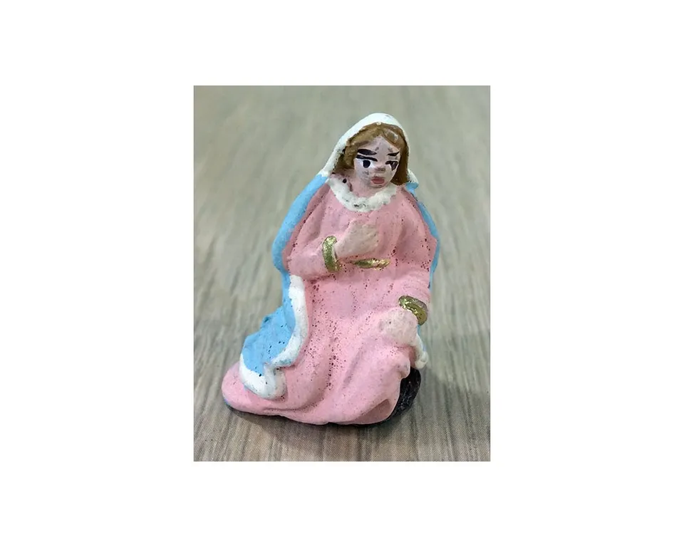 Pastori in terracotta T4001 Madonna statuina presepe 4 cm