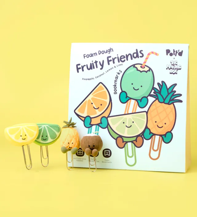 Pott'd Projects Fruchtige Freunde kit segnalibri frutta