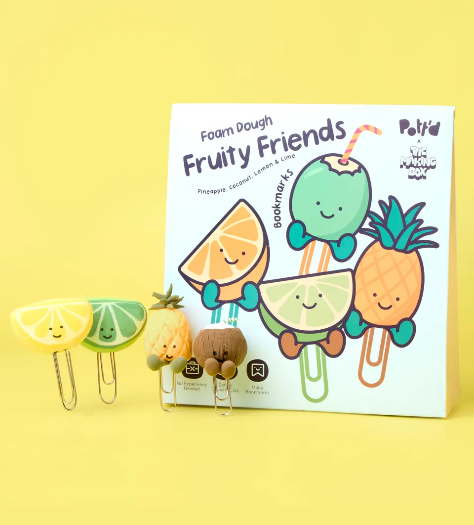 Pott'd Projects Fruchtige Freunde kit segnalibri frutta