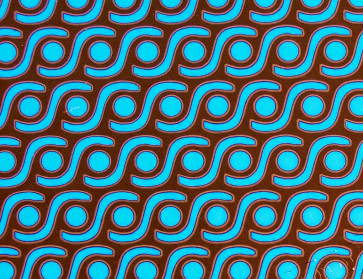 CBS Borderline Rings Pink Teal vetro dicroico quarter sheet