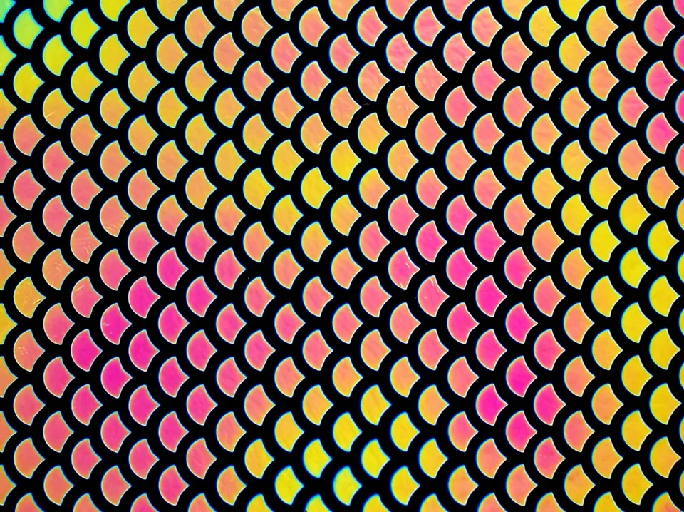 Cbs Dichroic Borderline Scale Green Magenta vetro fusione