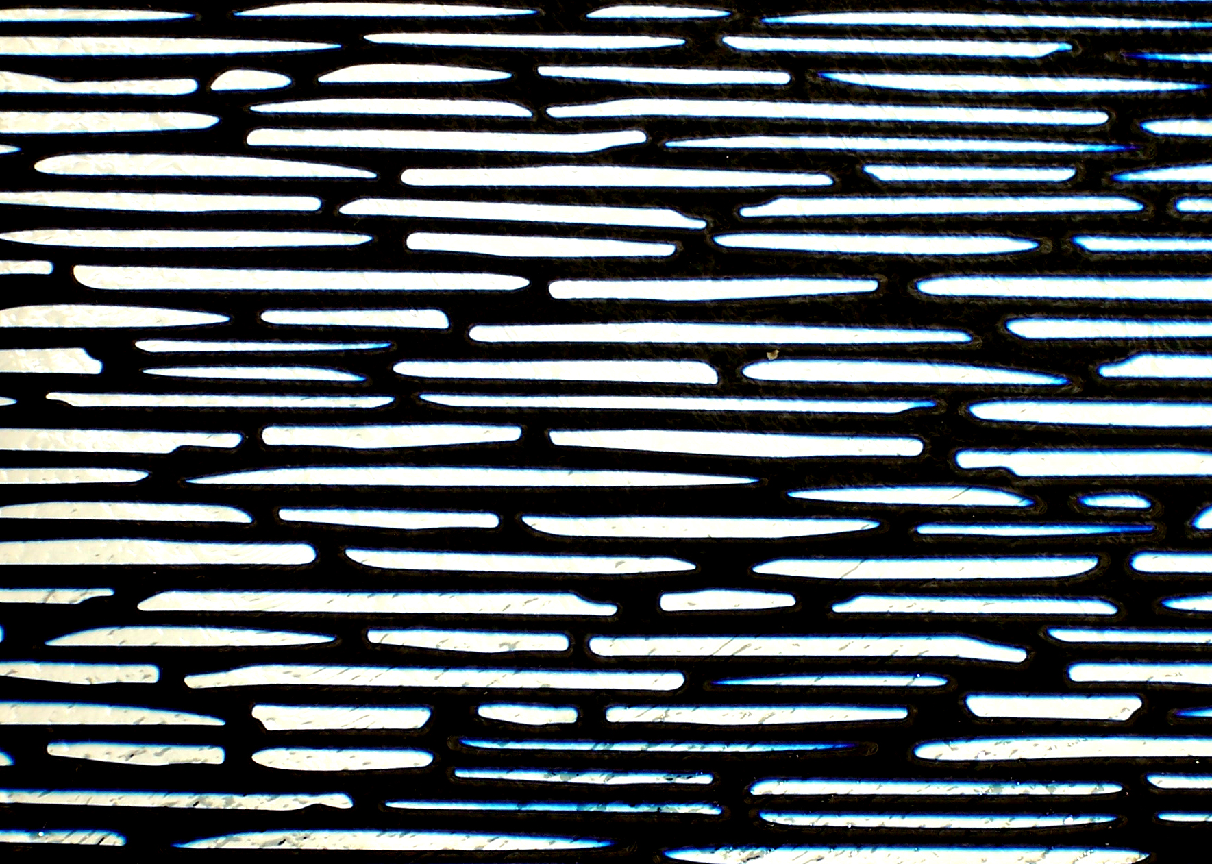 CBS Dichroic Borderline Dashes vetro dicroico rosso argento quarto foglio