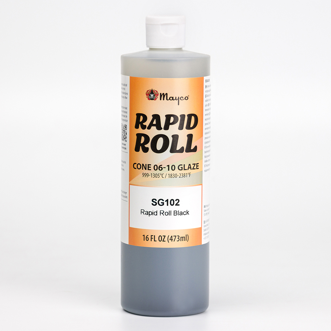 Mayco Rapid Roll Black smalto interno vaso nero