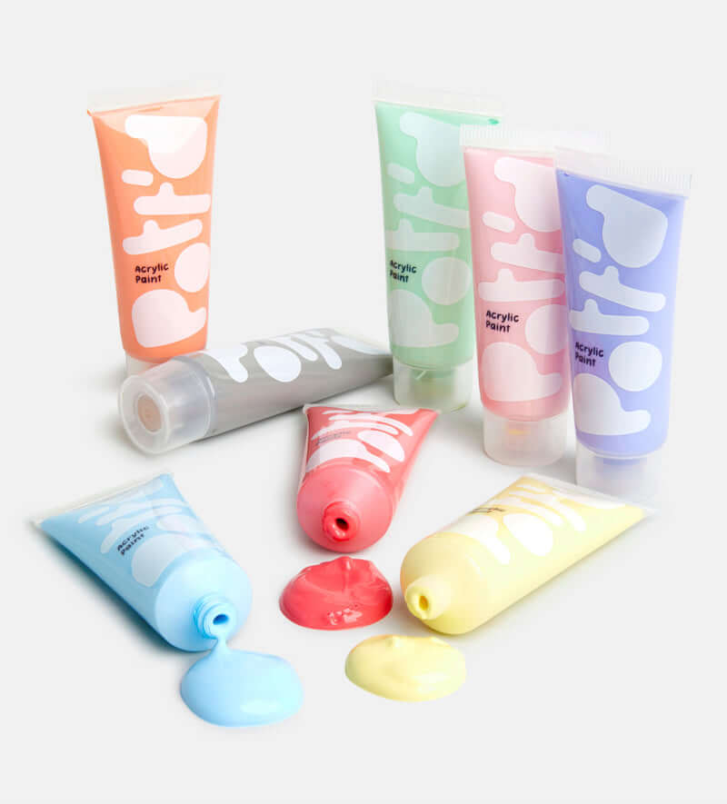 Pott'd Extras Pottery Paints set colori ceramica pastello