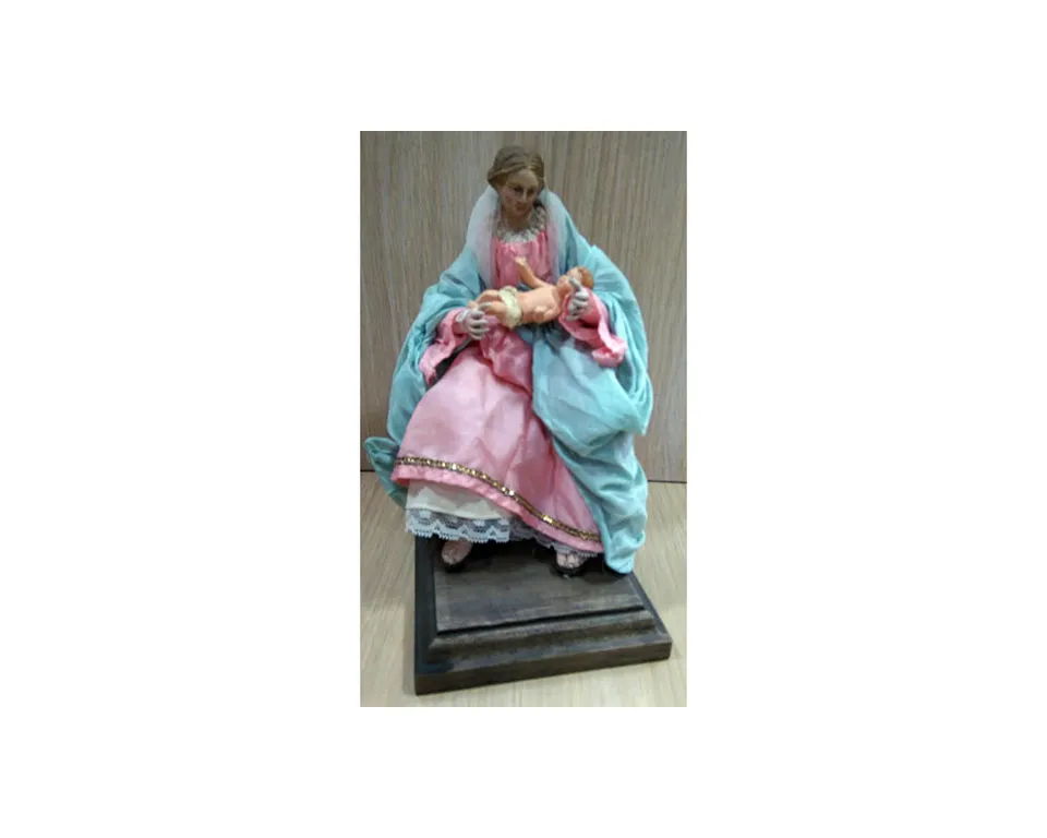 Ditta Montanini Terracotta PV3 Madonna 20 cm statua vestita