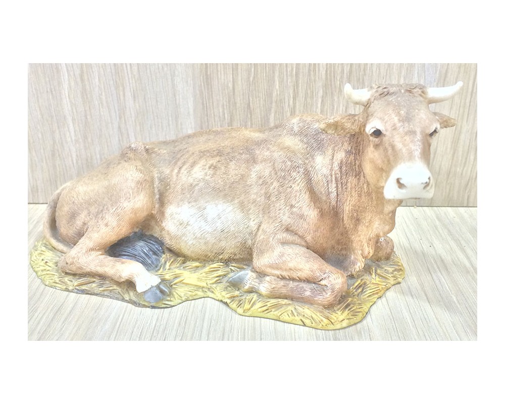 Ditta Montanini Pastori Landi 1507 bue presepe 15 cm