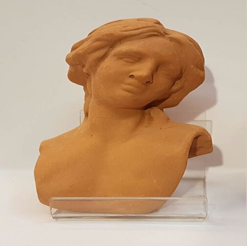 Ditta Montanini Teste di terracotta TC22 testa presepe artigianale