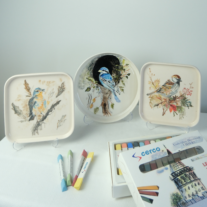 CERCO Underglazes set gessetti ingobbio per biscotto