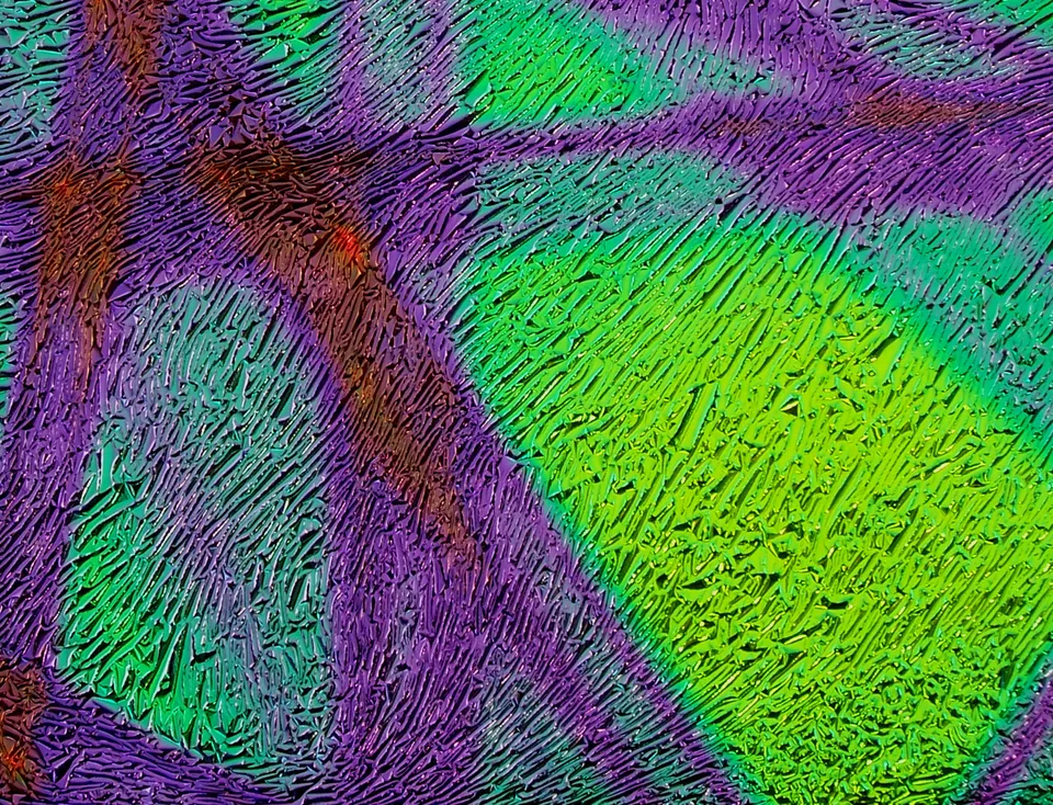 CBS Crinklized vetro dicroico Pixie Stix Emerald tondo 19"
