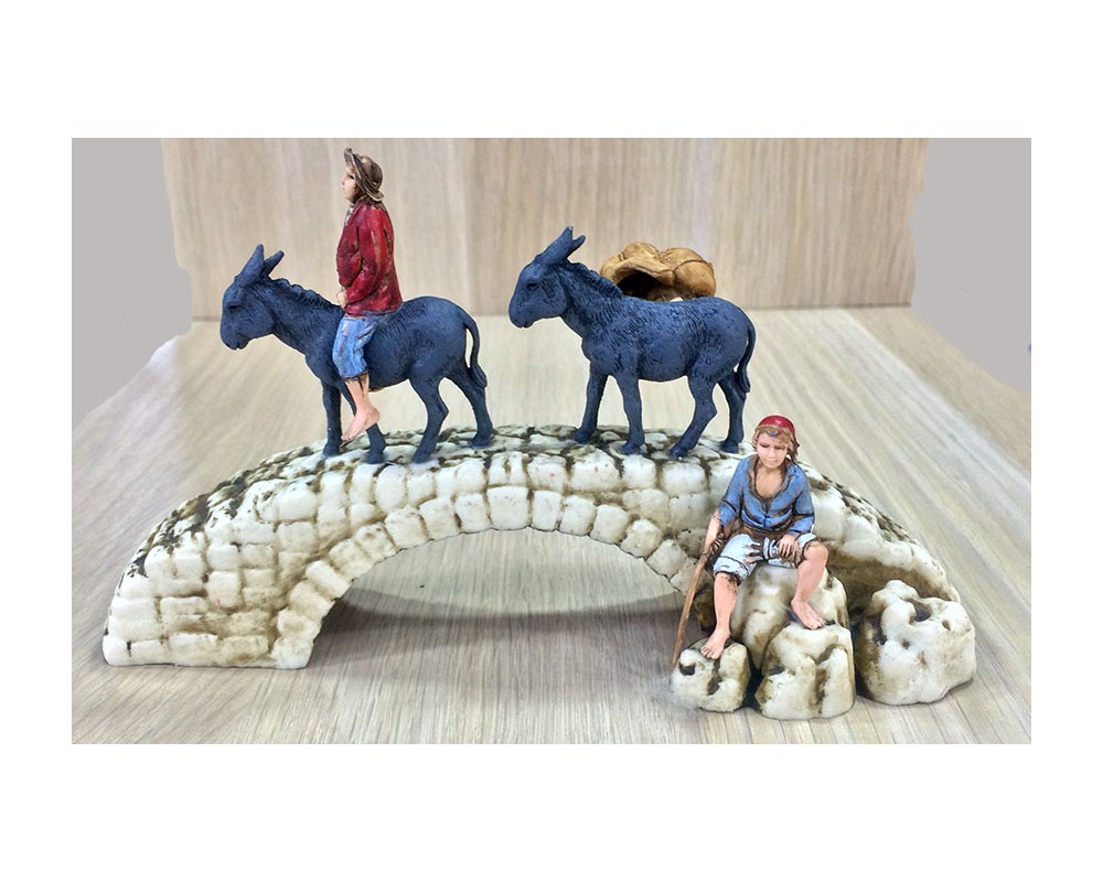 Ditta Montanini Gruppi Landi 0151-05 gruppo presepe terracotta