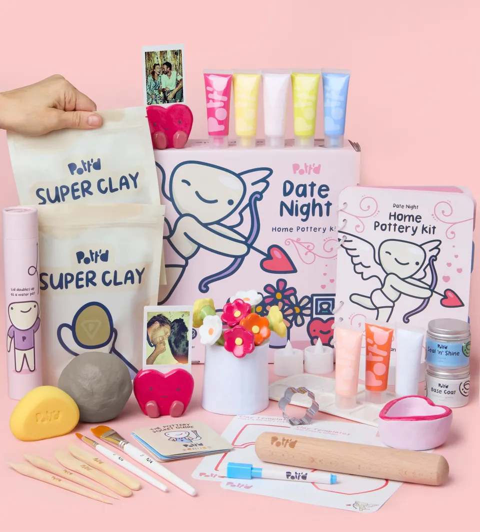 Pott'd Home Pottery Kits Date Night kit ceramica per 2 persone
