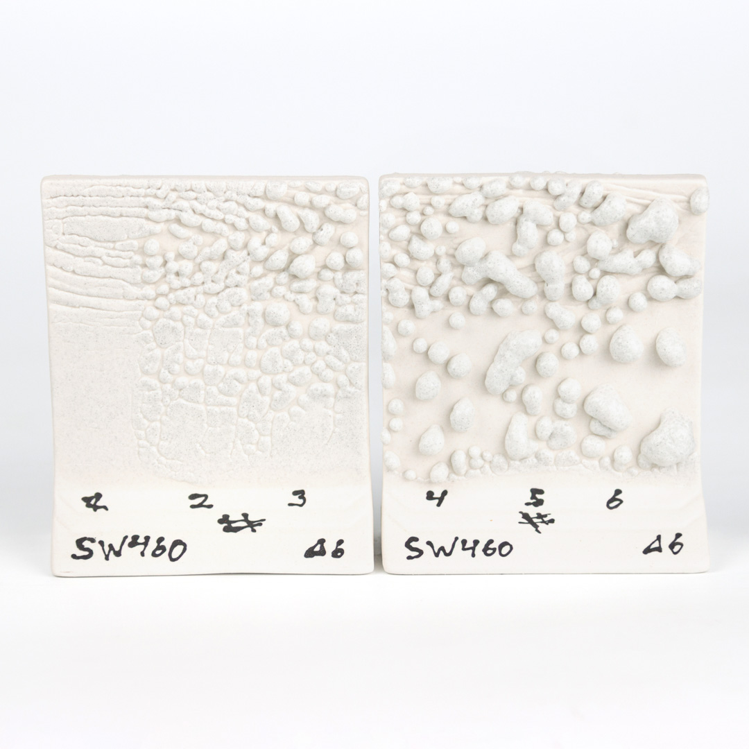 Mayco Ritual White Moon Rocks smalto ceramica texture