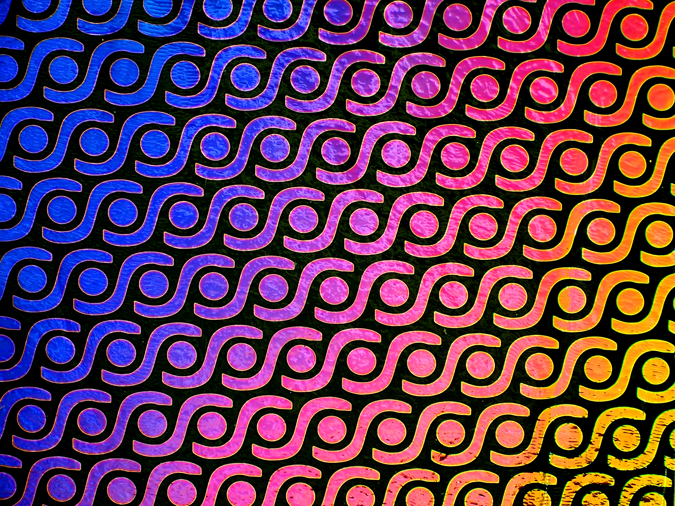 Cbs Borderline Rings vetro dicroico rainbow quarto foglio