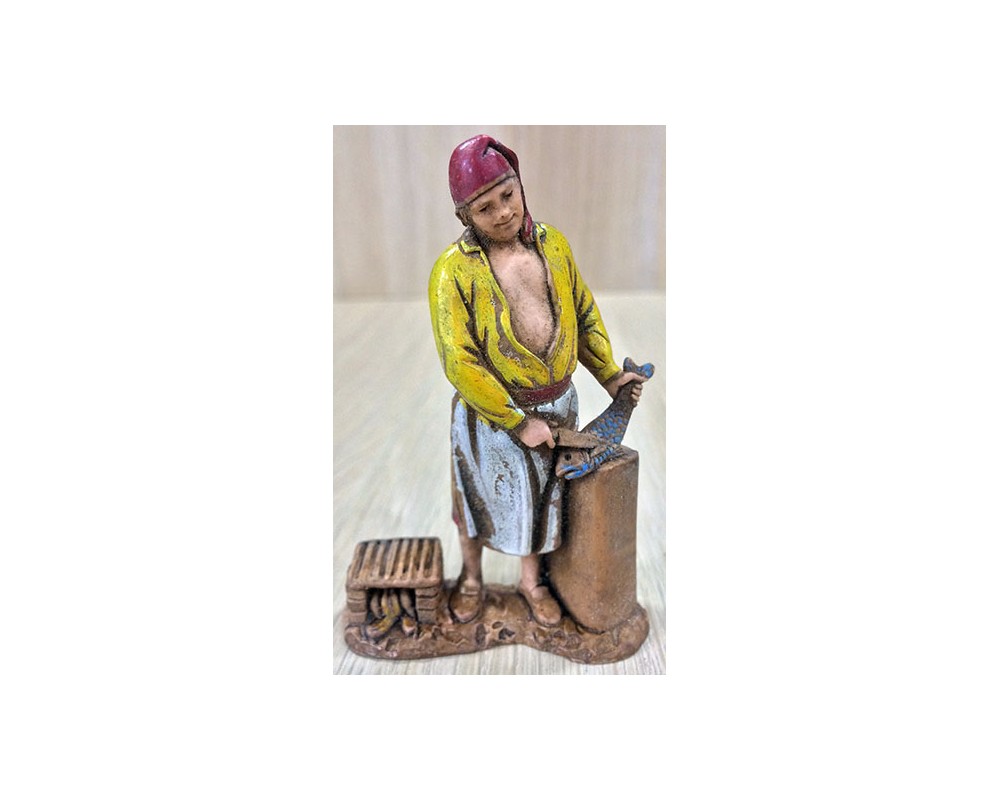 Ditta Montanini Pastori Landi 8031 Pescivendolo Statuina 8 cm