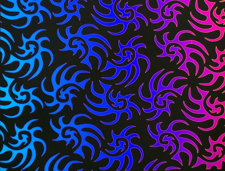 CBS Dichroic Borderline Nautilus Rainbow vetro quarter sheet