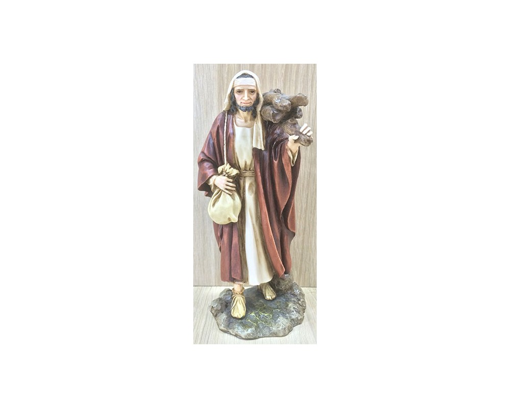 Montanini Landi 1517 Pastore con legna 15 cm resina