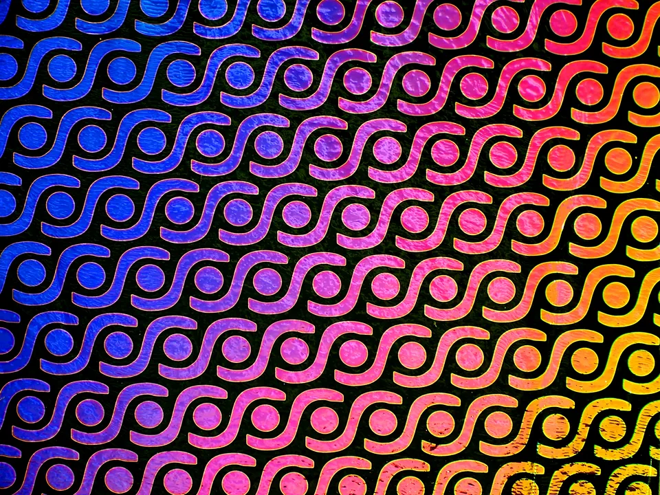 Cbs Borderline Rings vetro dicroico rainbow quarto foglio